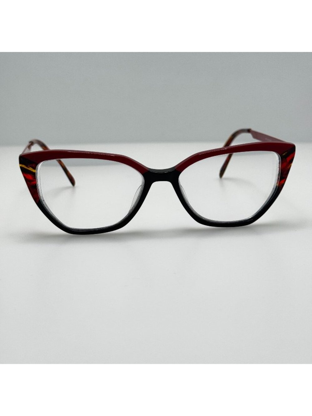 OGI Hey Guys Red Eyeglasses Eye Glasses Frames Japan 52-15-145